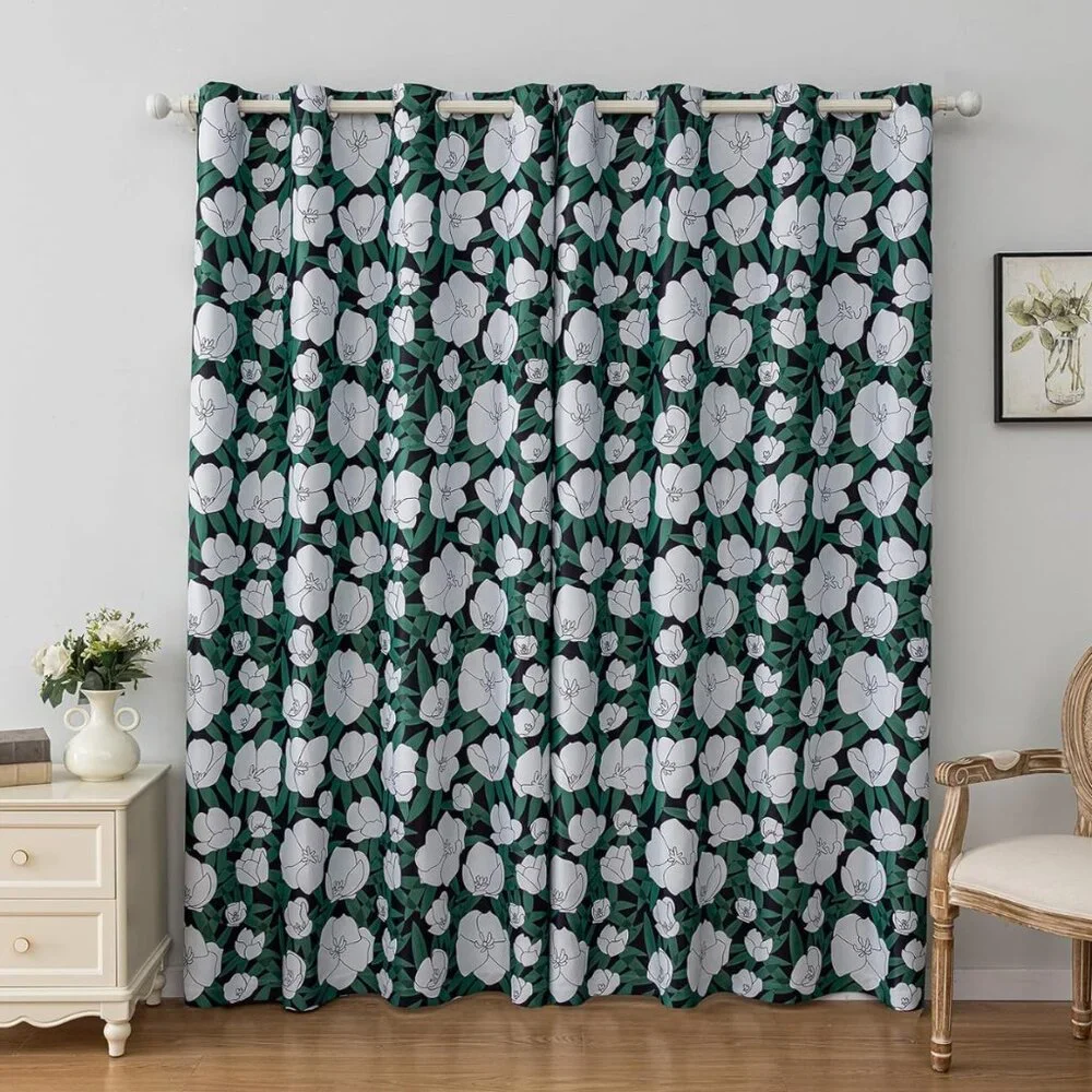 Flowers Curtains –2 Panels, 54